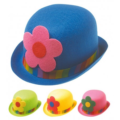 Compra Cappello a Bombetta Pagliaccio Maxi Fiore