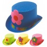Cappello a Cilindro Pagliaccio Maxi Fiore