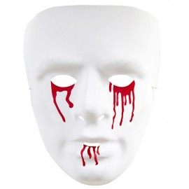 Maschera in Pvc con Occhi e Bocca Insanguinati