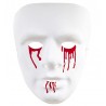 Maschera in Pvc con Occhi e Bocca Insanguinati