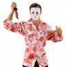 Maschera in Pvc con Occhi e Bocca Insanguinati
