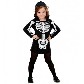 Costume da scheletro Glamour per bambini