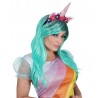 Parrucca Unicorno Fantasy con Cerchietto