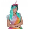 Parrucca Unicorno Fantasy con Cerchietto