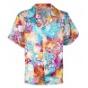 Camicia di Raso Hawaiana economico