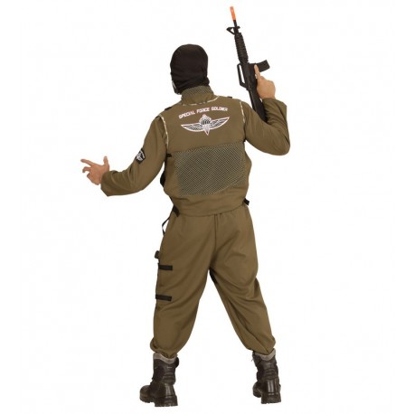 Costume Soldato Per Bambino – Verde, Taglia M (7-9 Anni, 120-130 Cm) – Giacca, Pantaloni E Berretto