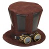 Cappello da Steampunk con Occhiali Economico