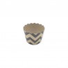 12 Pirottini per Cupcake Kraft Chevron