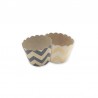 12 Pirottini per Cupcake Kraft Chevron