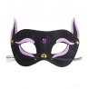 Maschera Gatto Nero con Dettagli Glitterati
