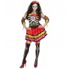 Costume Día de Los Muertos Rosso e Giallo per Donna Shop