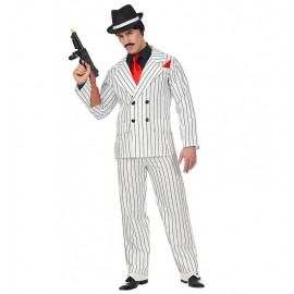 Costume da Gangster Bianco per Uomo