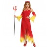 Costume da Diavolo con Fiamme da Donna