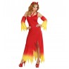 Costume da Diavolo con Fiamme da Donna Economico