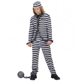 Costume da Prigioniero a Strisce per Bambini Vendita