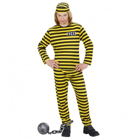 Costume da Prigioniero Giallo Bambino