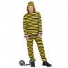 Costume da Prigioniero Giallo Bambino in Vendita