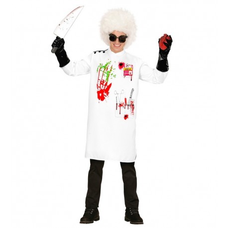 Costume Da Medico Per Bambino - Camice Bianco Con Stetoscopio, Taglia L (10-12 Anni) Per Halloween