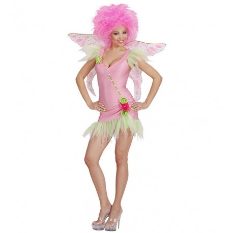 Costume da Fata Rosa da Adulto Economico