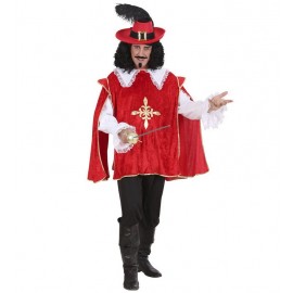 Costume da Moschettiere Rosso da Adulto Economico