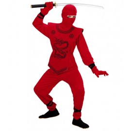 Costume da Ninja Rosso da Bambino Economico
