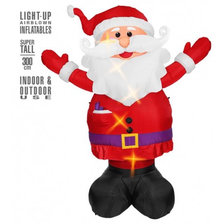 Babbo Natale Gonfiabile Luminoso 300 cm