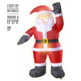 Babbo Natale Gonfiabile Luminoso 244 cm