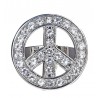 Anello "Peace and Love" con Strass