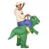Costume da Esploratore con Dinosauro Gonfiabile