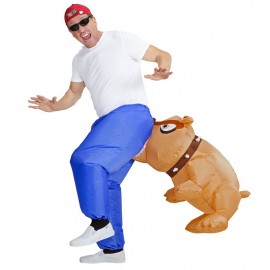 Costume da Bulldog Gonfiabile con Ventilatore