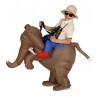 Costume da Esploratore con Elefante Gonfiabile
