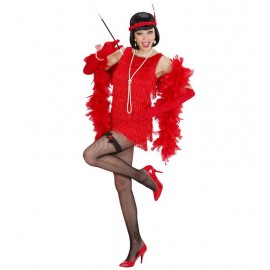 Charleston Costume Donna Rosso Deluxe