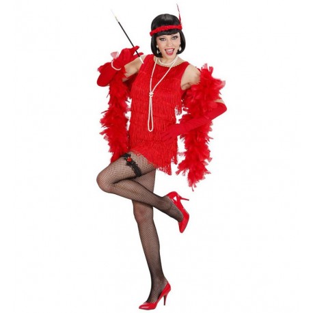 Charleston Costume Donna Rosso Deluxe