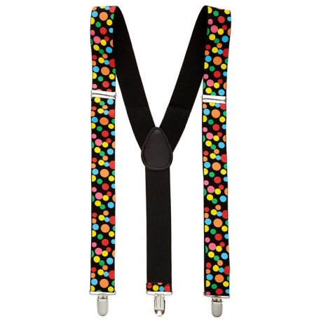 Bretelle con Pois Multicolore