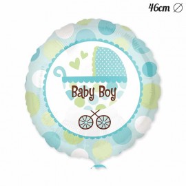 Palloncino Baby Shower Bambino con Passeggino 46 cm