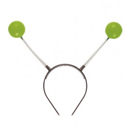 Cerchietto con Antenne Verdi 25 cm