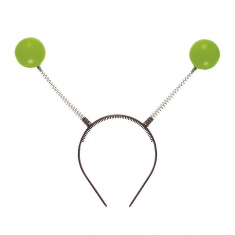 Cerchietto con Antenne Verdi 25 cm