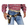 Cinturone da Cowboy con Fondina Deluxe per Adulti