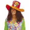 Cappello da Hippie in Velluto con Fiore