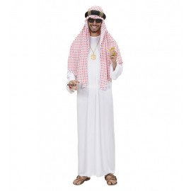 Costume da Sceicco Arabo Bianco con Copricapo per Adulto Online