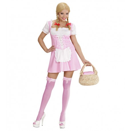 Costume da Miss Muffet Rosa per Donna