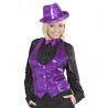 Gilet con Paillettes Viola da Donna Economico