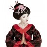 Parrucca da Geisha con Fiori e Bacchette