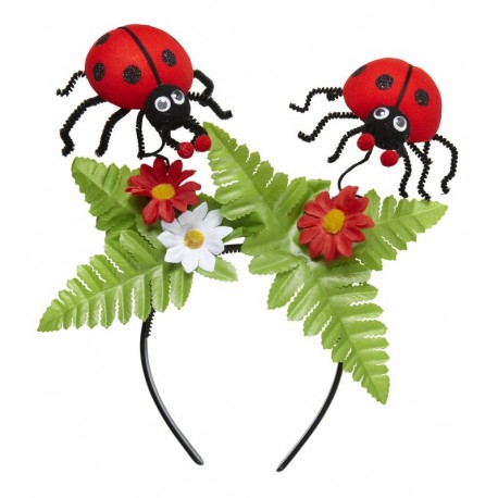 Cerchietto Coccinella Con Fiori