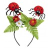 Cerchietto Coccinella Con Fiori