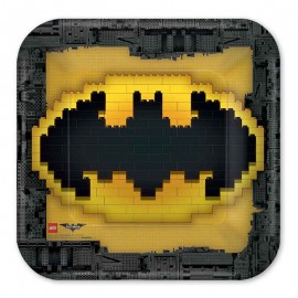 8 Piatti Lego Batman 23 cm 8 Piatti Lego Batman 23 cm