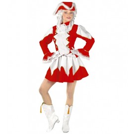 Costume Majorette Rosso per Donna