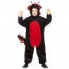 Costume da Dragone Nero in Peluche per Bambini