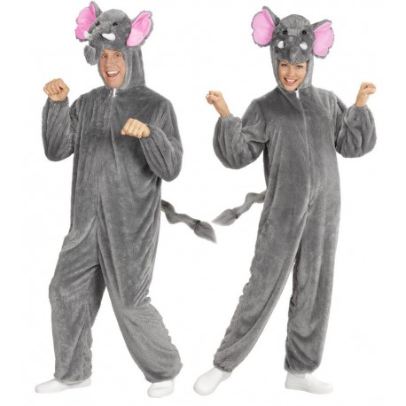 Costume da Elefante in Peluche per Adulto