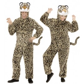 Costume da Leopardo in Peluche per Adulto